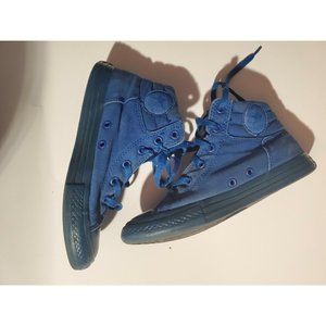 Converse Chuck Taylor Fresh Hi Blue Junior Size 3 Shoes #650516F Sneakers